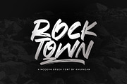 Rocktown Brush Font, a Font by khurasan (Thumbnail 1 of 6)