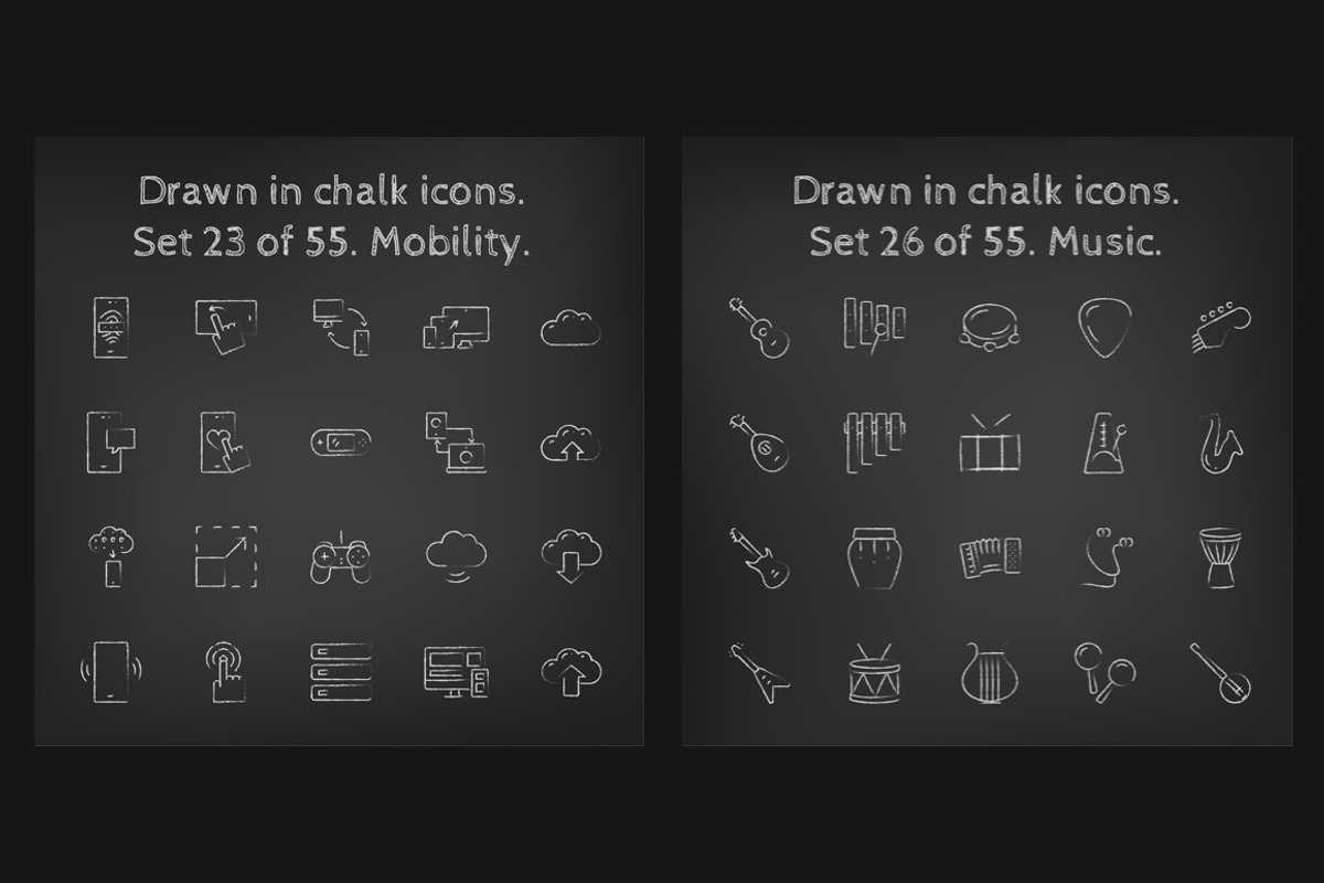 1100 Chalkboard vector icons pack, an Outline Icon by Visual Generation (Photo 16 of 31)