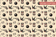 OLD SCHOOL TATTOO FLASH COLLECTION, a Decorative Illustration by Trape Graphic Studio (Thumbnail 5 of 6)