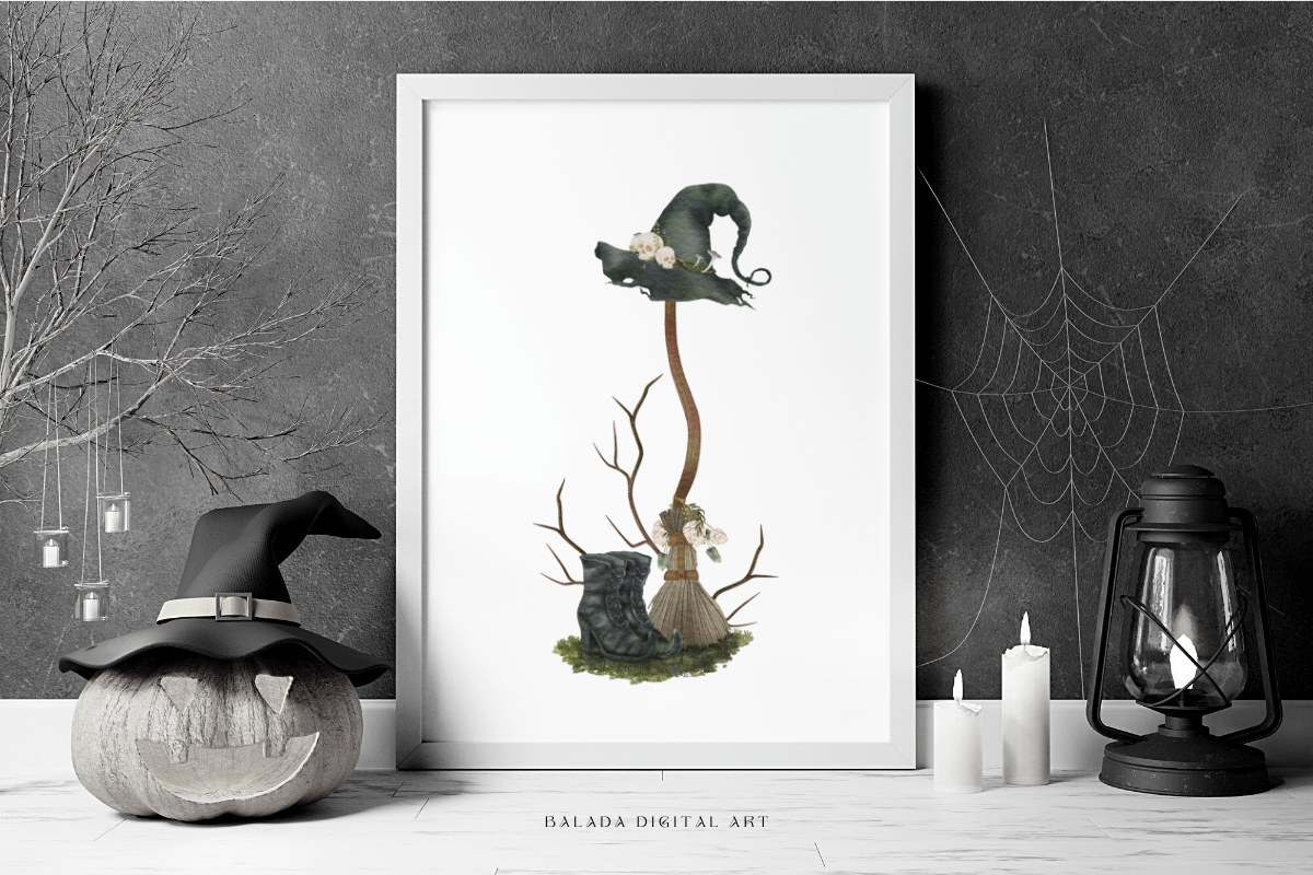 Halloween Witch clipart bundle, an Illustration by Balada Digital Art (Photo 18 of 22)