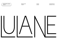 Lulane Modern Sans Serif Font