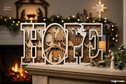 3D Nativity Word Stands SVG Bundle, a Decorative Illustration by svgocean (Thumbnail 4 of 7)