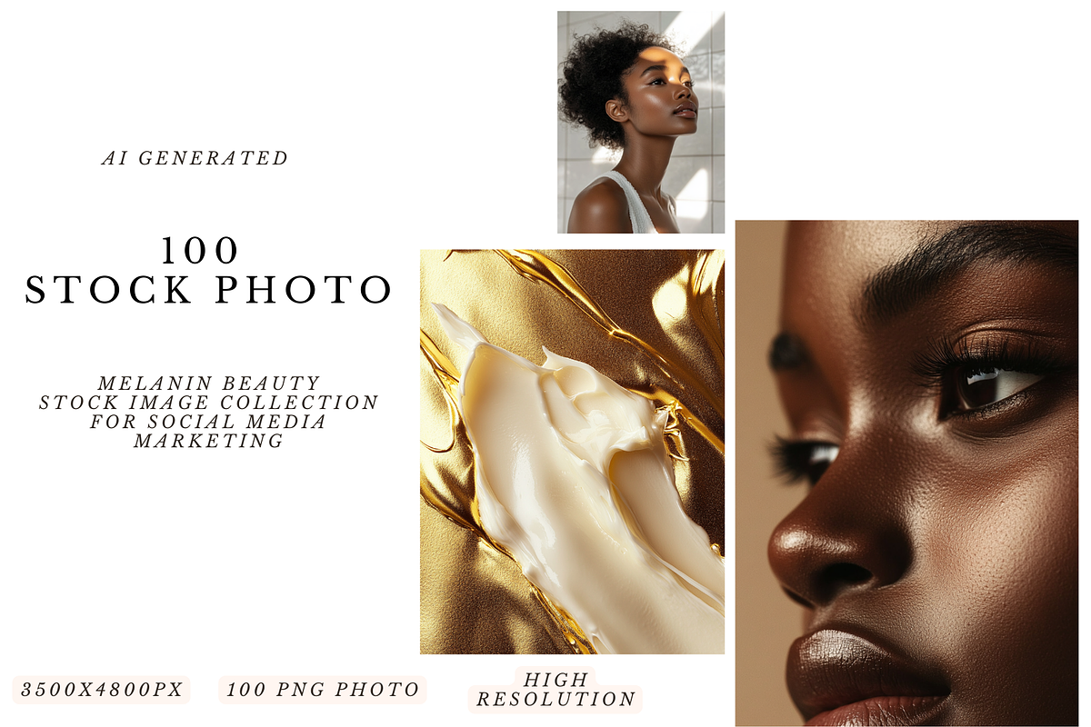 100 Melanin Beauty Stock Images, a Beauty & Fashion Photo by MarkoPresets (Photo 6 of 8)