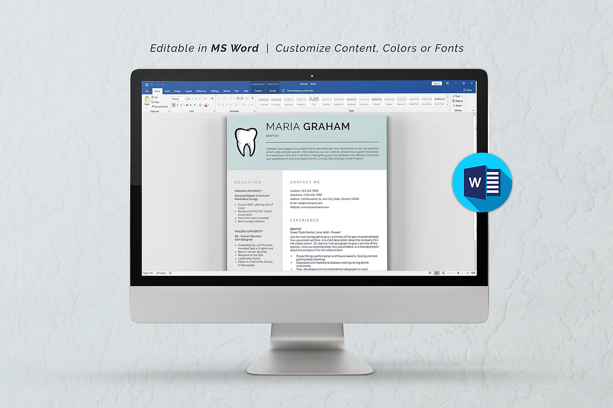 Canva Resume Template, a Resume Template by DesignDevisers (Photo 8 of 10)