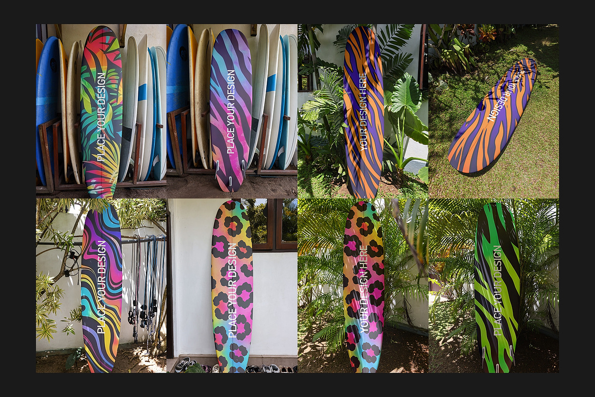 Surfboard Mockup Set, a Merchandise Mockup by Freeman Studio (Photo 8 of 16)
