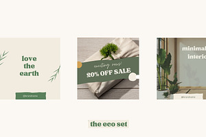 Eco-Friendly Instagram Templates