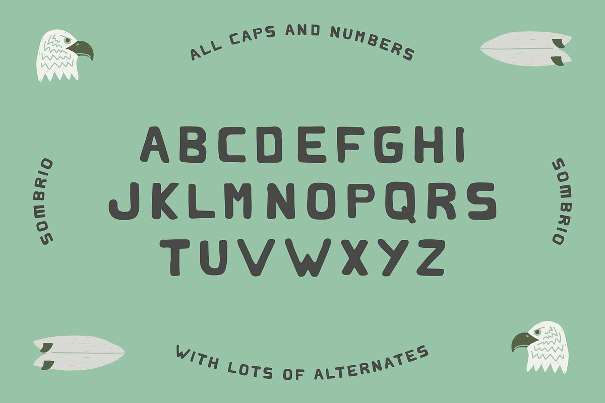 Sombrio Font, a Font by Studio Alexander (Photo 2 of 6)