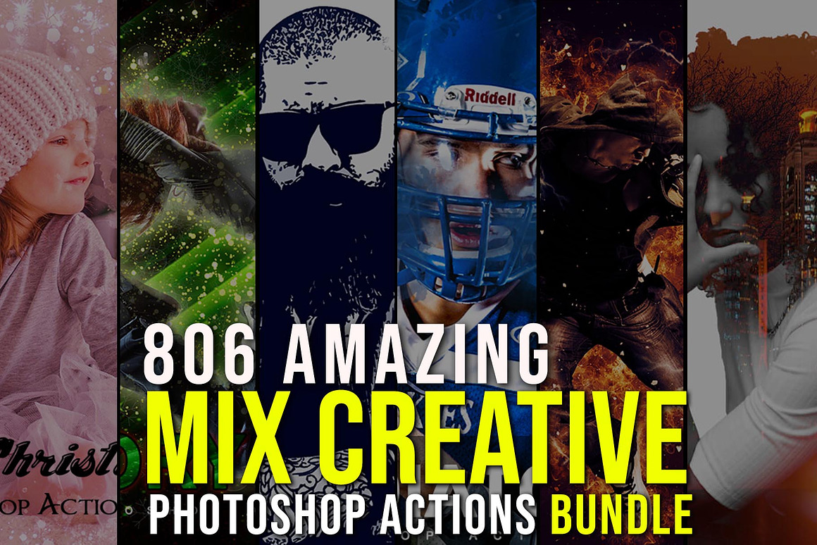 806 Creative Photoshop Action Bundle, an Action Add-On by Jacpot007 (Photo 1 of 49)