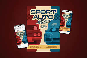 Auto Show Event Flyer Set