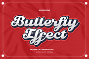 Butterfly Effect - New Calligraphy, a Script Font by Brightone (Thumbnail 1 of 10)