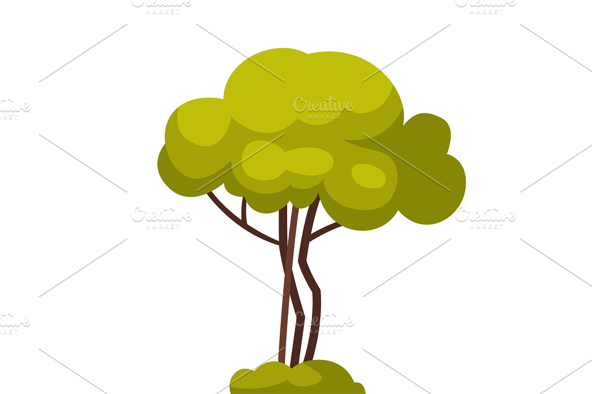 Green Tree, Summer Landscape, an Object Illustration by TopVectors