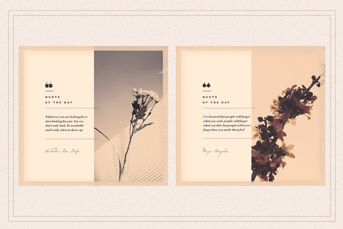 SERENITY Social Media Quote pack, a Social Media Template by Vova (Photo 2 of 8)