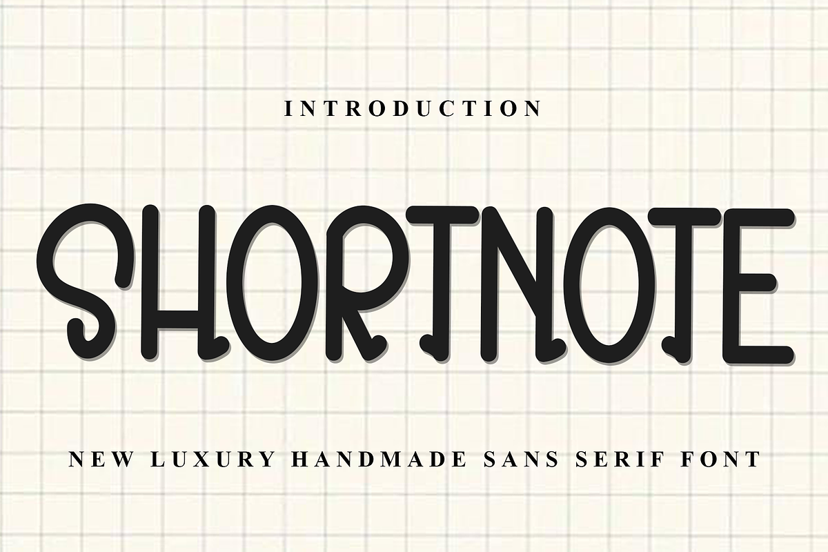 Short Note, a Sans Serif Font by InermediaSTUDIO (Photo 1 of 8)