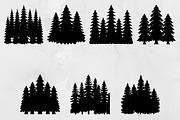 Pine Tree Silhouette SVG, an Object Illustration by newminddesign (Thumbnail 1 of 3)