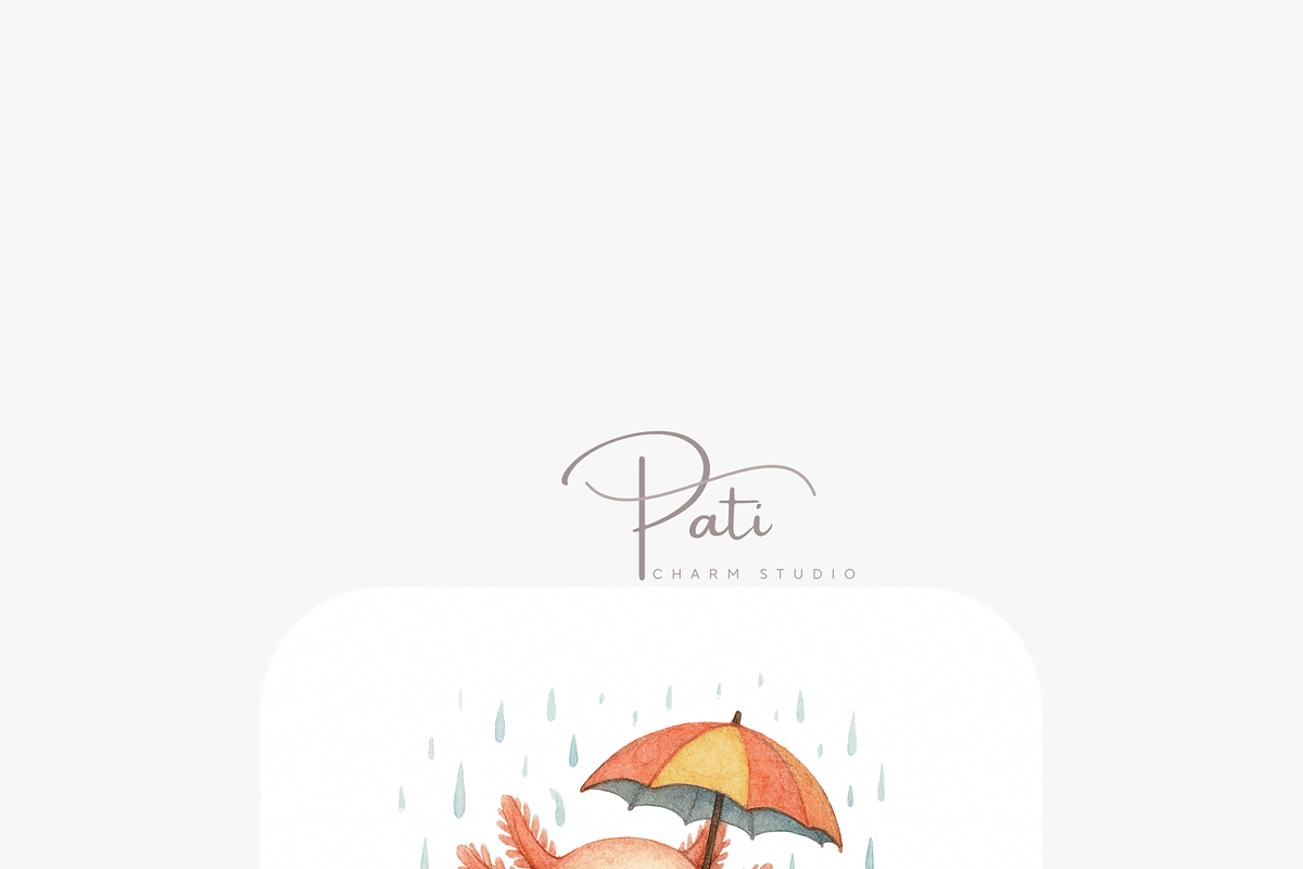11 Axolotl Clipart, an Animal Illustration by Pati Charm Studio (Photo 6 of 8)