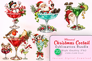 Whimsical Christmas Cocktail PNGs, a Decorative Illustration by Ink Gallery (Thumbnail 1 of 13)