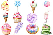 Pastel Sweets Clipart Bundle, an Illustration by Designworld (Thumbnail 2 of 5)