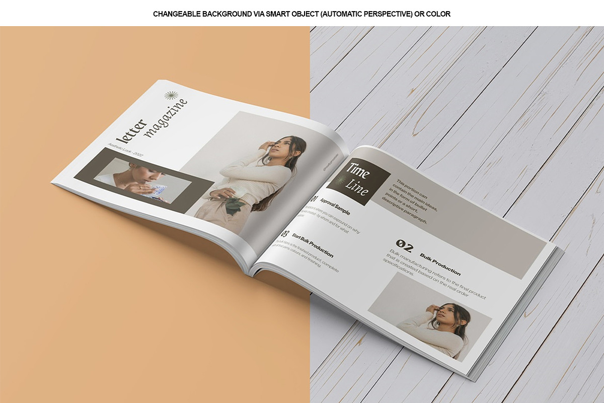 Letter Landscape Magazine Mockup, a Books & Magazine Mockup by Tokobeta (Photo 6 of 7)
