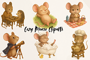 Cozy Mouse Cliparts – Vol. 1, an Object Graphic by Massi-Designs (Thumbnail 1 of 4)