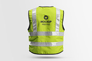 Construction Safety Vest Mockup, an Apparel Mockup by Ram Studio LLC (Thumbnail 5 of 8)