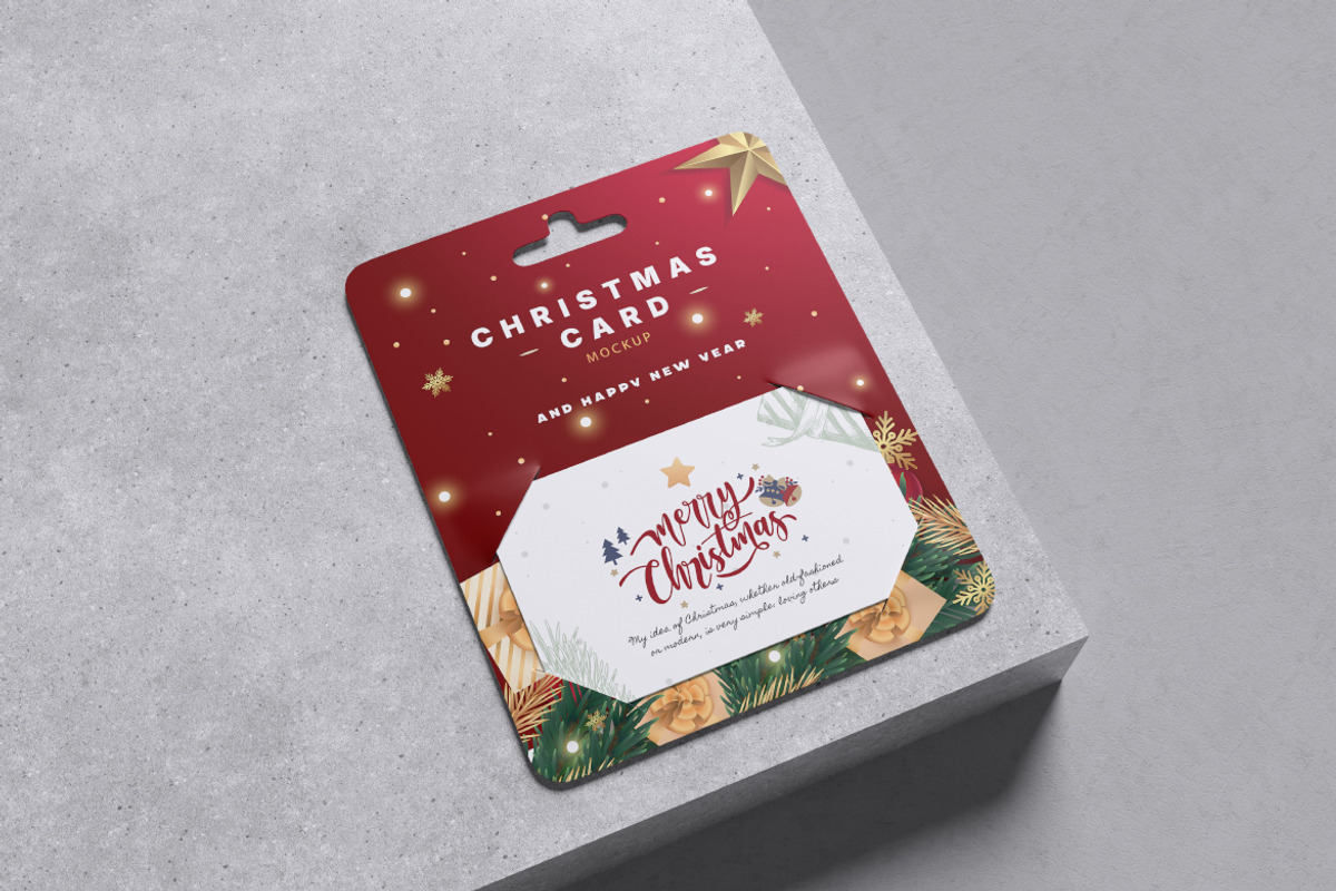 Christmas Card Mockup Bundle Set, a Merchandise Mockup by Rielismee (Photo 5 of 5)