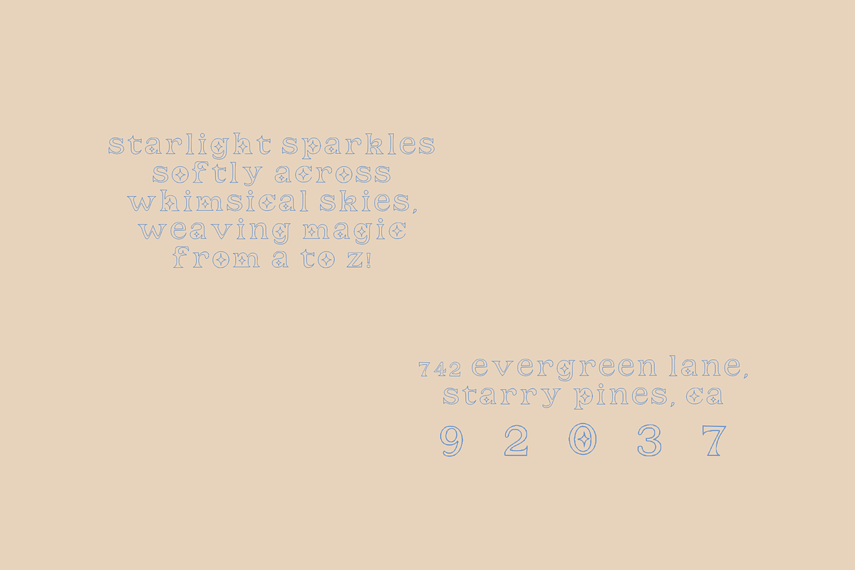 Starlit Serif, a Serif Font by Honey Lust Co. Shop (Photo 2 of 3)