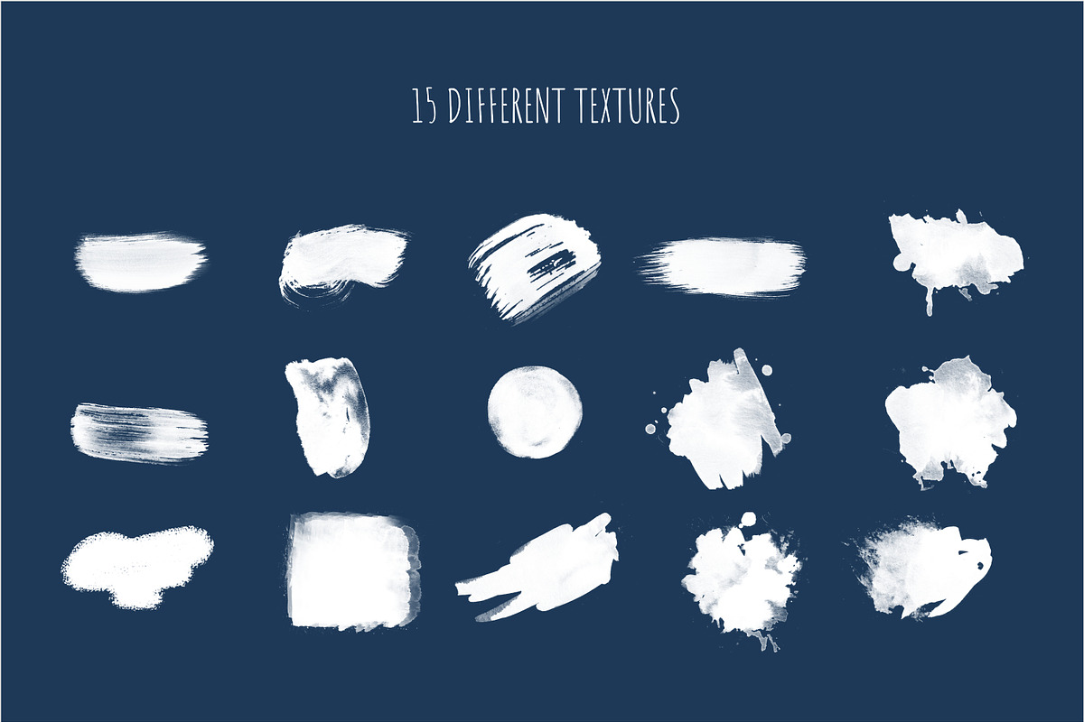 WHITE Splashes Watercolor Splot, an Object Graphic by uea-design