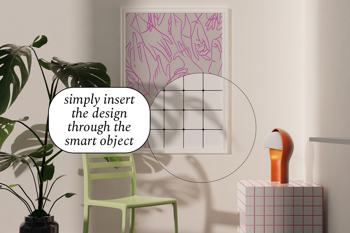 Interior frame mockup bundle PHOEBE, a Print Template by Bonumo (Photo 8 of 15)