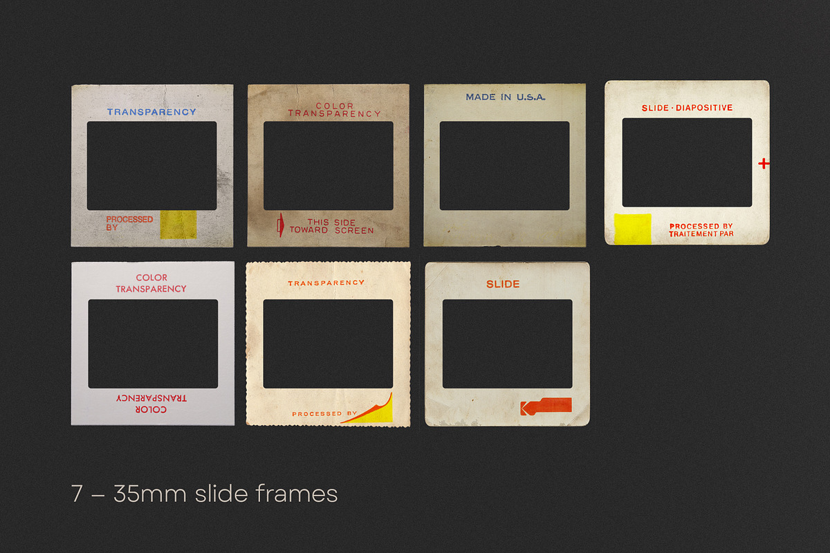 Vintage 35mm Slide Mockups