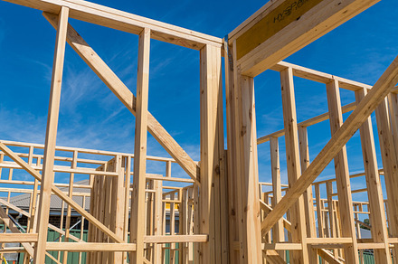 House frame under construction 2 containing frame, build, and building