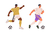 Soccer players play football set, a Sport Illustration by Good Studio (Thumbnail 2 of 5)