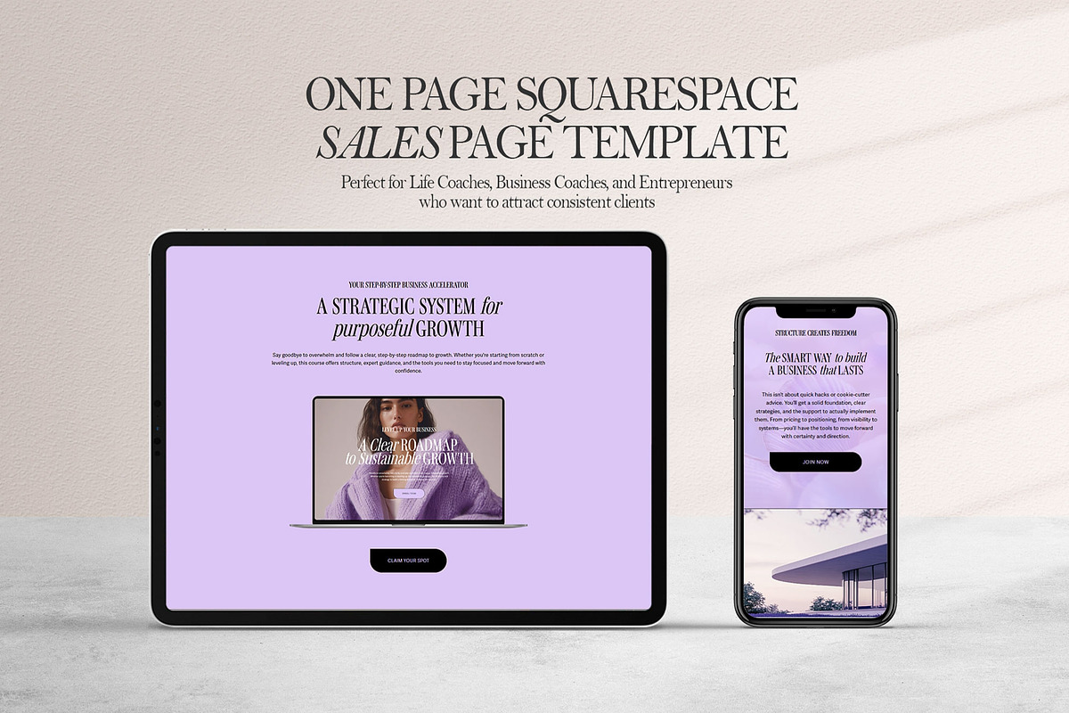 Sales Page Website Template, a Squarespace Template by 3.14&Co (Photo 2 of 11)