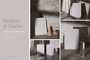 Shadow & Marble Video Mock Up, a Print Template by Amy Louise Baker (Thumbnail 1 of 5)