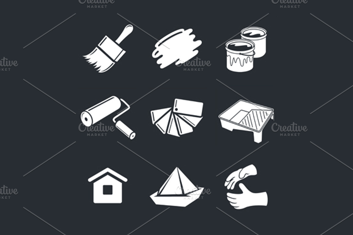 Painting work, an Icon by Steinar Logo