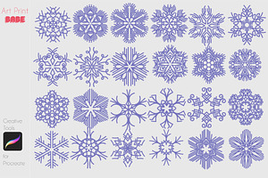 Snowflake Stamp Winter Christmas Fun