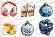 Chilly Christmas Day Clipart, an Illustration by DreamCafeArt (Thumbnail 4 of 7)