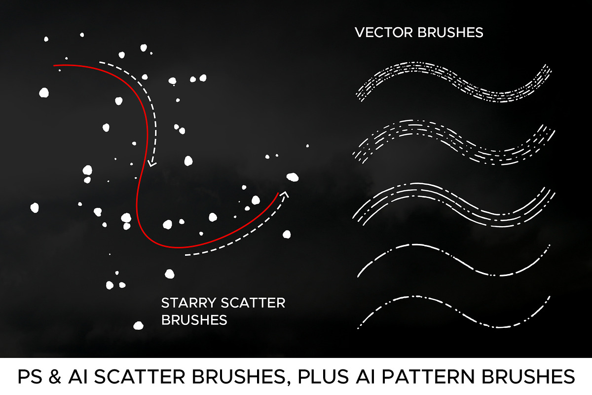 Night Sky Graphic Elements, a Texture Illustration by Joseph Melancon (Photo 3 of 10)