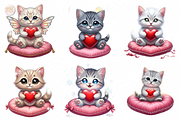 Cute Cat Sitting PNG Clipart Kawaii, an Animal Illustration by KennedyStudio (Thumbnail 3 of 5)
