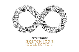 ENTIRE SKETCH ICON COLLECTION: 2595+