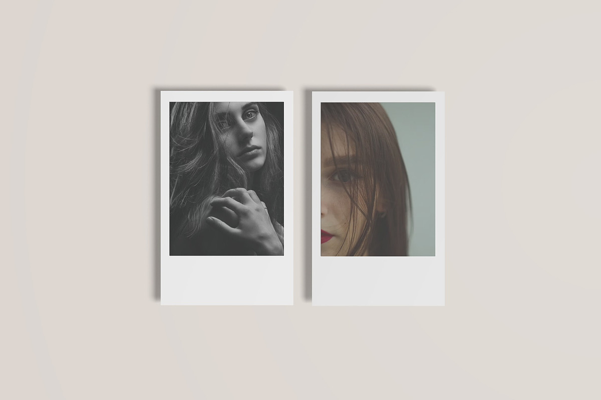 Polaroid Set Mockup, an Advertising Mockup by Lxadesign (Photo 9 of 11)