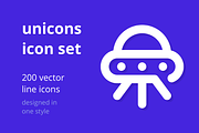 Unicons Icon Set - 200 line icons, an Outline Icon by iconland (Thumbnail 1 of 5)