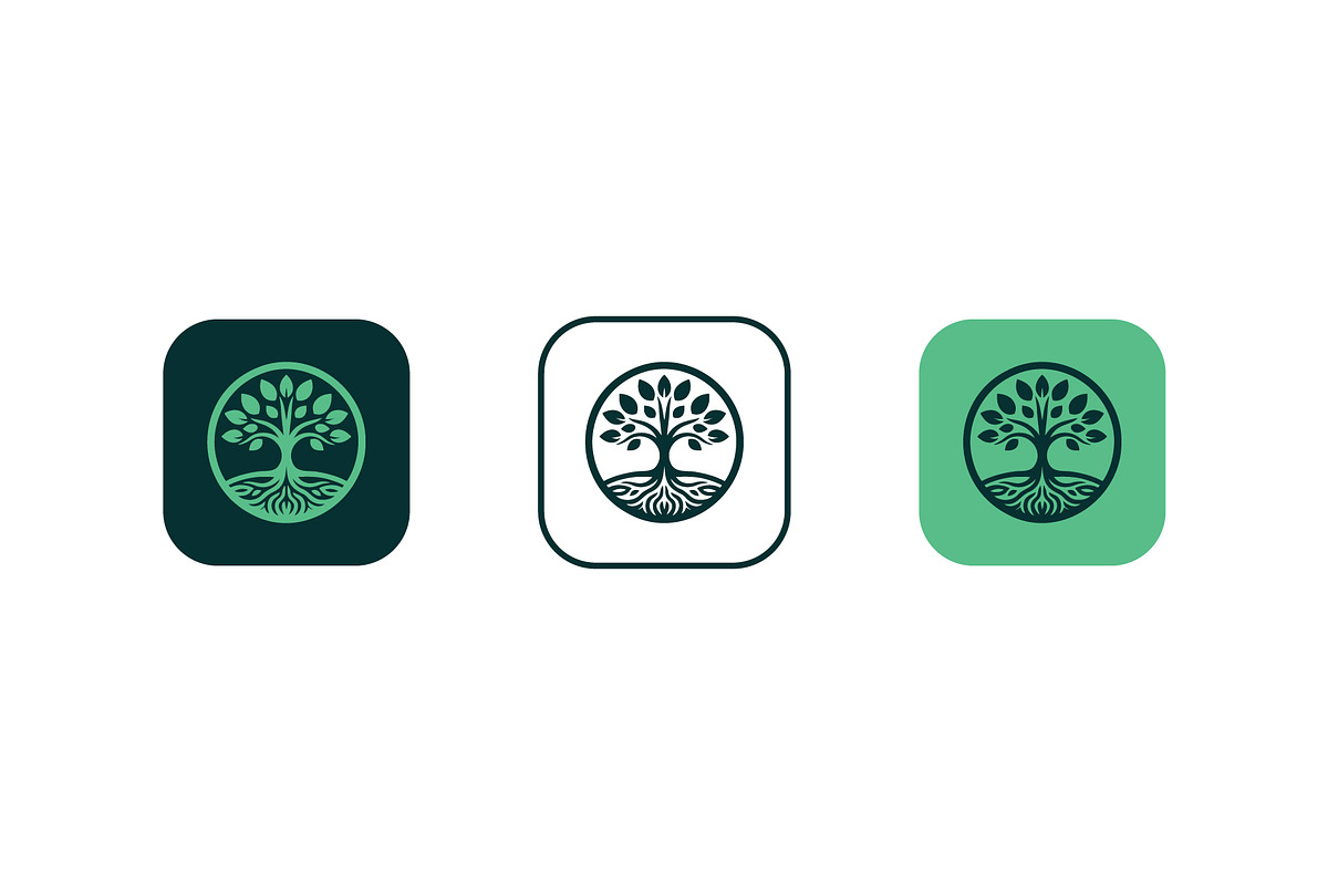 Elegant Tree Logo Design Template preview 4