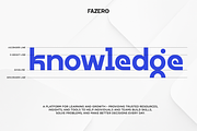 Fazero - Futuristic Tech Sans Serif, a Sans Serif Font by Font Liner (Thumbnail 7 of 10)