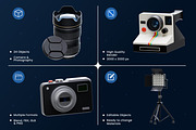 Camera & Photography 3D Icons, an Object 3D Model by Azam Creative (Thumbnail 2 of 5)
