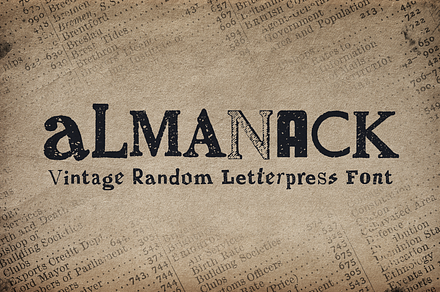 Almanack Font, a Sans Serif Font by Mint Pixels