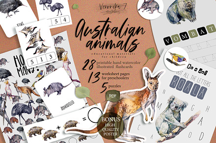 Australian animals activities