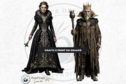 Dark Fantasy Rulers Gothic Clipart 1, a Person Illustration by ThatsDesignArt (Thumbnail 11 of 11)
