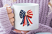 Patriotic Bow American Flag, an Illustration by Designworld (Thumbnail 3 of 5)