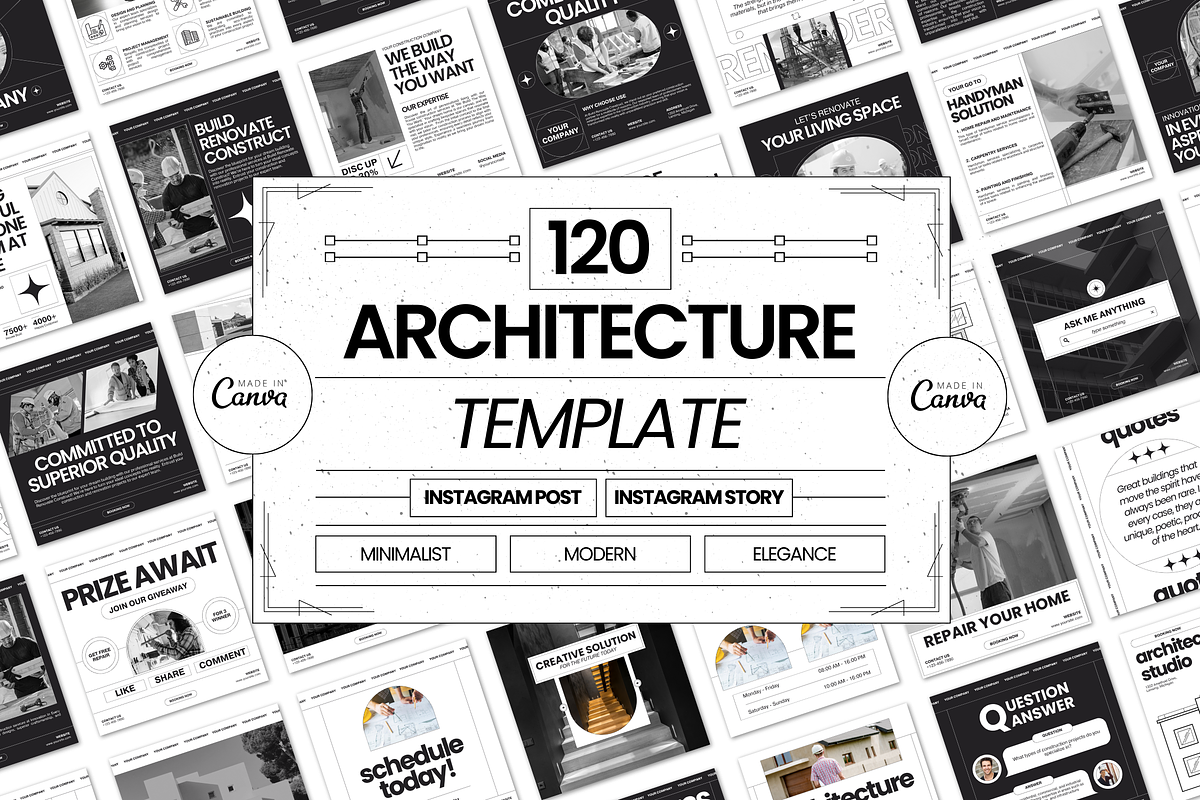120 Construction Instagram Canva, a Social Media Template by Branding Victory STD (Photo 1 of 10)