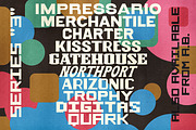 Quark | Y2K Block Type, a Sans Serif Font by Artifact Bazaar (Thumbnail 9 of 9)